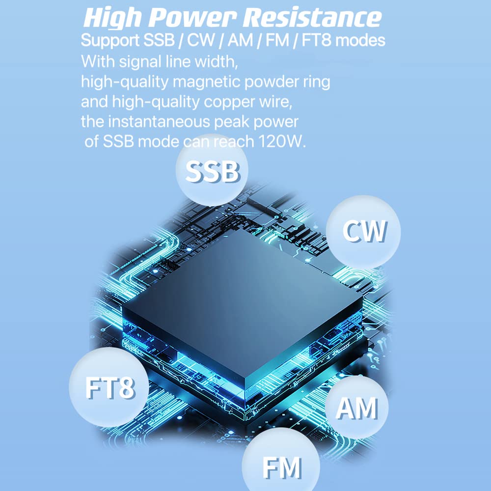 Omnipotent 1,8-30 100 W Tuner d'antenne avec capteur de puissance intégré pour radio RF USDX G1M FT-818 817 IC-705