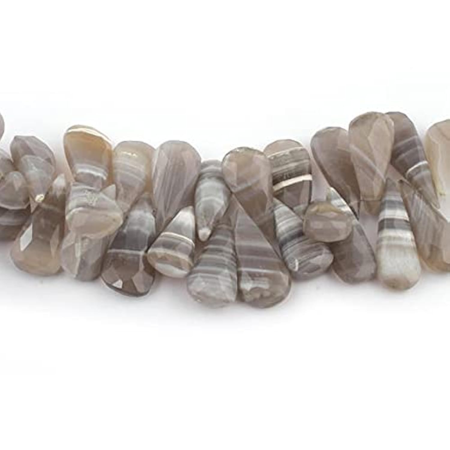 Perle opale boulder facettée en goutte 24mm pour la fabrication de collier artisanaux en pierre