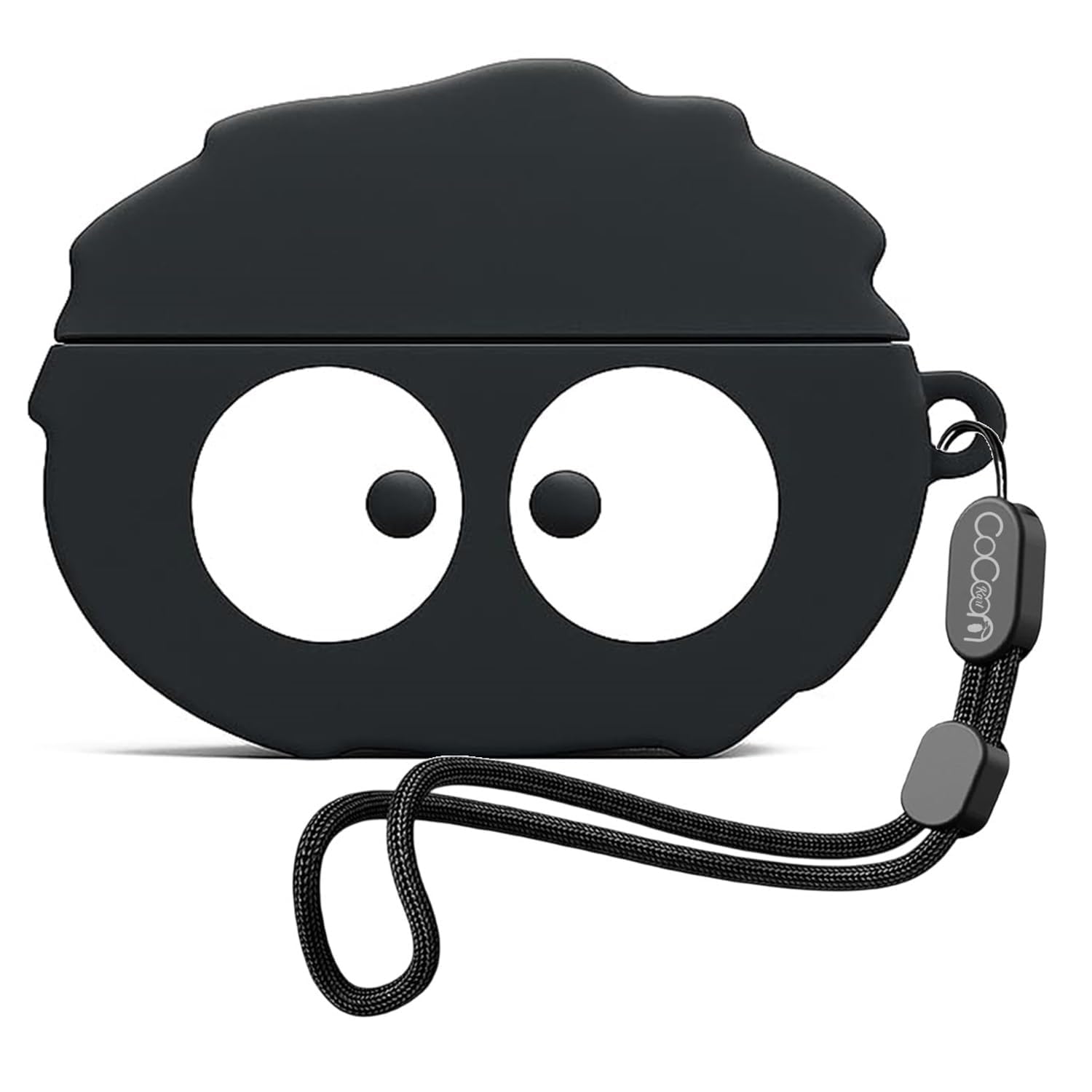Cartoon Silicone Case Cover Compatible for Realme Buds T500 Pro (Briquette + Black Lanyard)-image-39