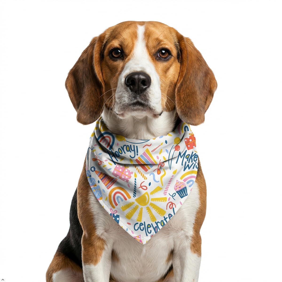 Dog Bandana for Small, Medium & Large Dogs | Premium Cotton Blend Tie-On Bandana | Soft, Washable & Comfortable Pet Neck Scarf | Stylish Dog Accessory