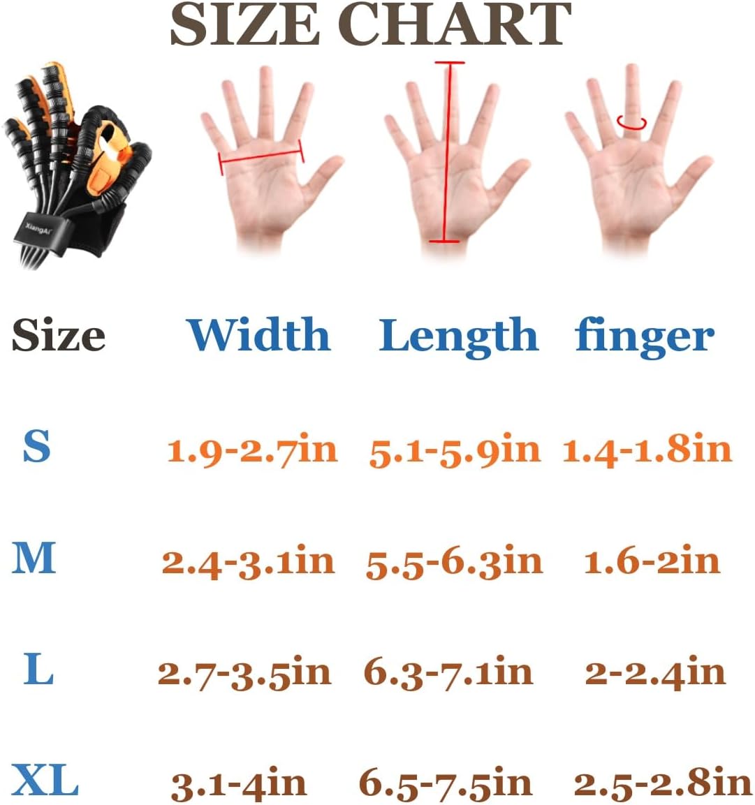 Rehabilitation Robot Gloves for Home, Robotic Hand Stroke Rehab, Finger Therapy Glove, 4 Training Modes Stroke Recovery Equipment for Hemiplegia (Left, M)