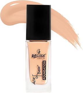 Recode Ace of Base Foundation 30ml |Baghnagar Shade 01| Luminious Matte Finish | Lightweight | Long-Lasting | Waterproof |...