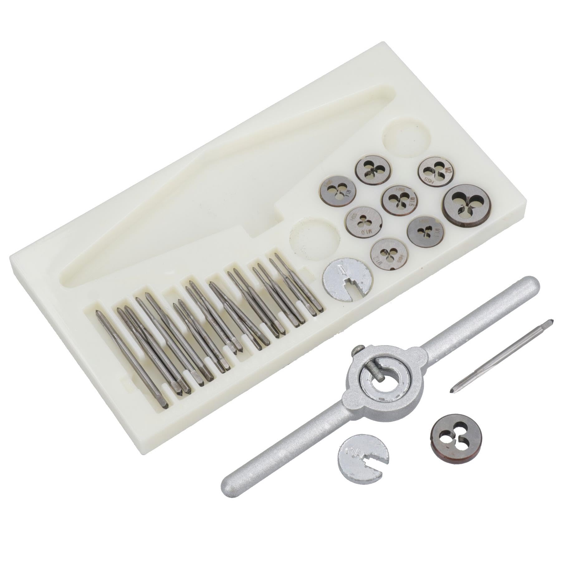 31PC Mini juego de machos de roscar y terrajas de HSS (métrico) Modelo de Decisiones/relojero 1mm-2.5mm TE469