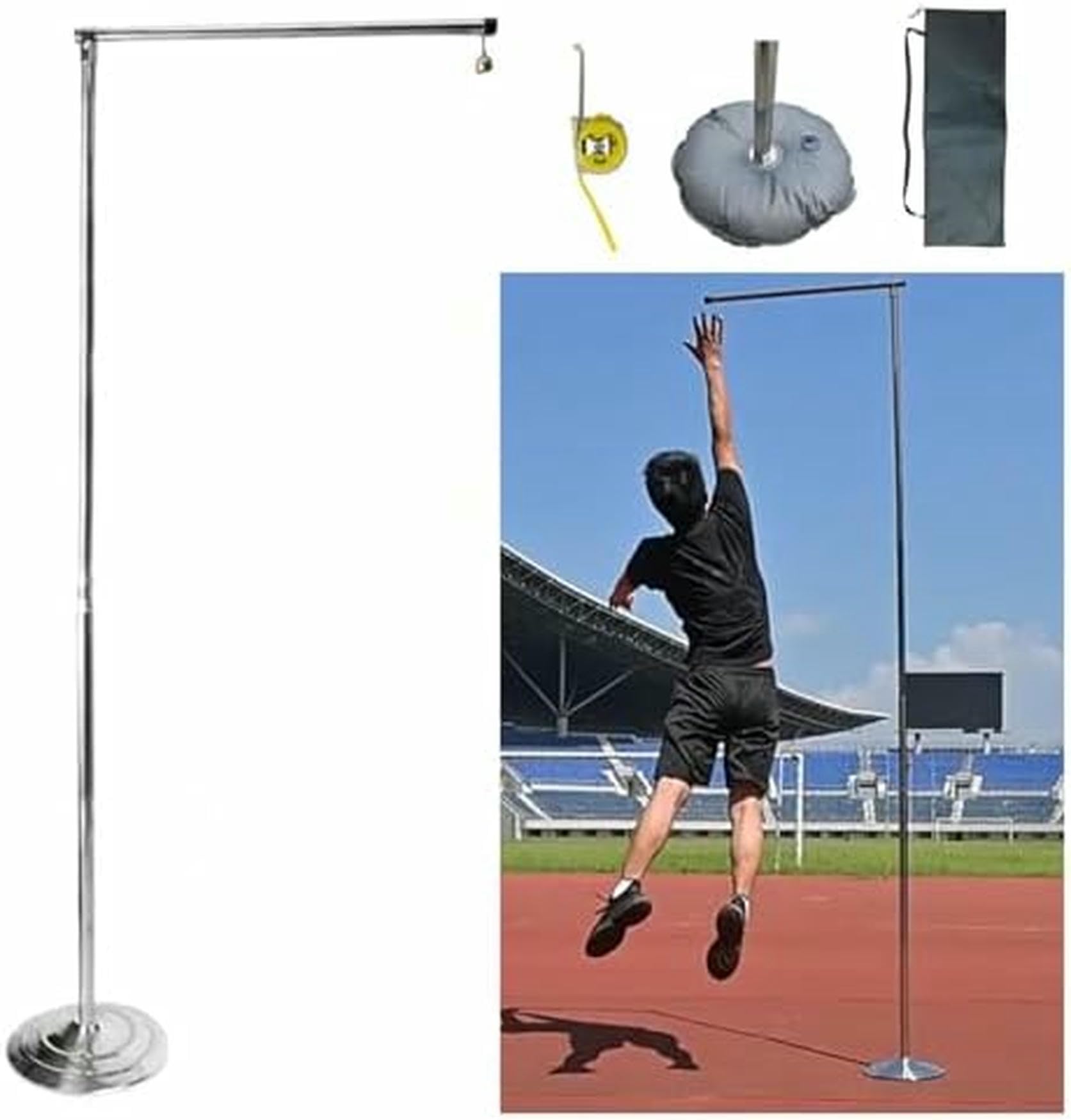 Probador de salto vertical portátil para entrenamientos de voleibol en el campus universitario