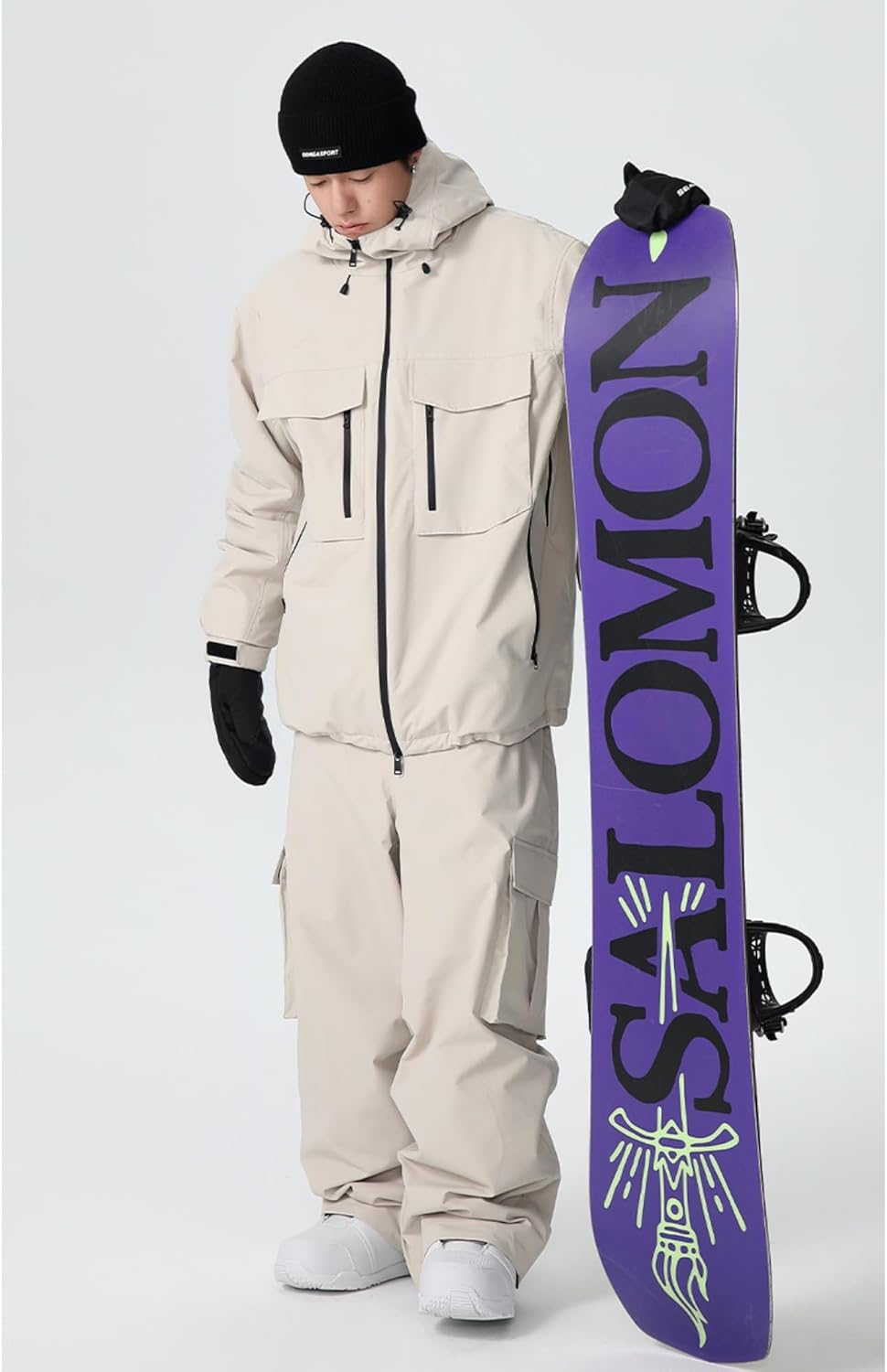 3L Baggy Snowboard Suits for Men Women Outdoor Hooded Snow Jackets & Pants Set Waterproof Skiing 2 Pieces Sets