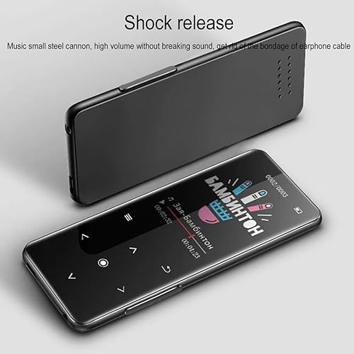 Miniatura 8 de Reproductor de MP3, reproductores MP3 MP4 de 16 GB con Bluetooth 5.2 compatible con música sin pérdidas, altavoz HD integradofotoreproducción de