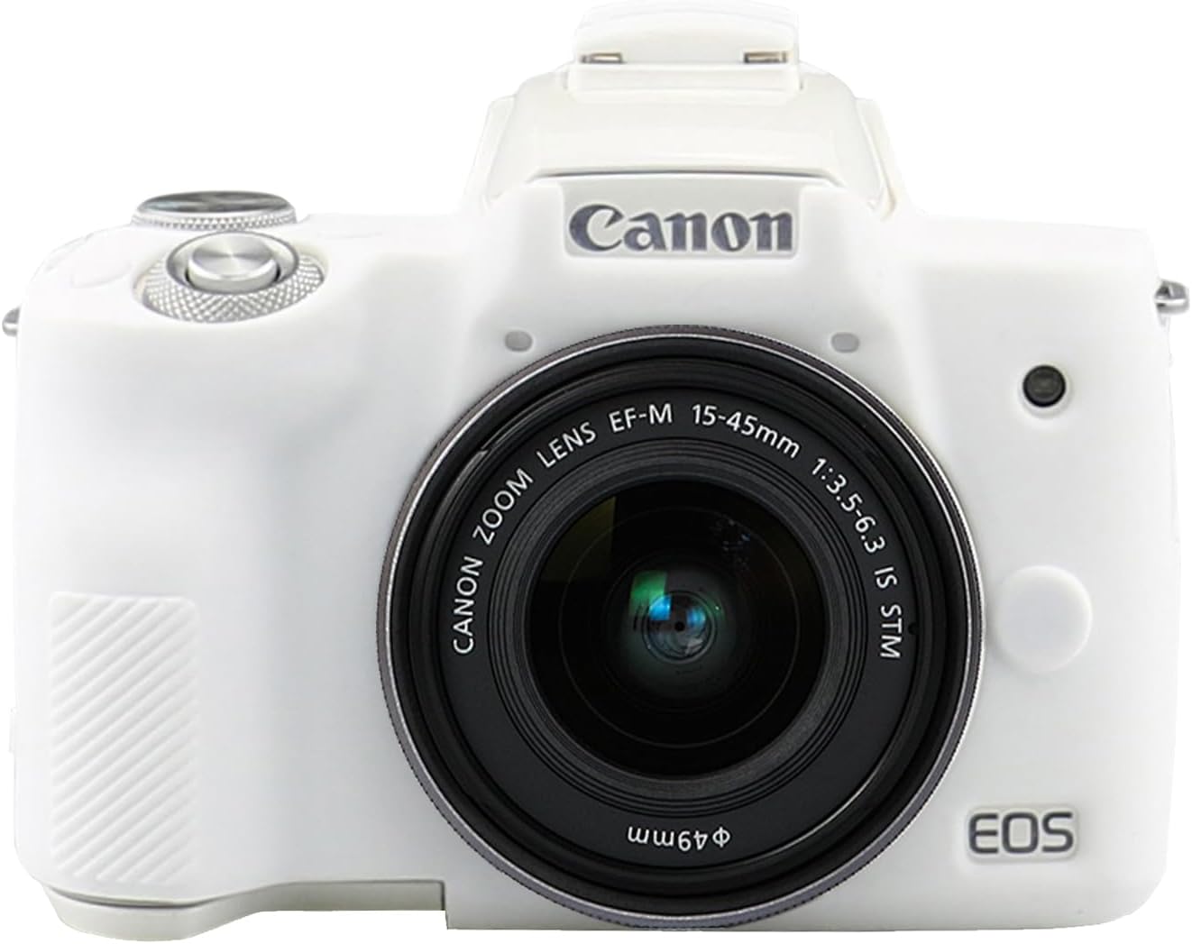 Easy Hood Camera Case for Canon EOS M50/M50 Mark II Digital Camera, Anti-Scratch Soft Silicone Case Cover Housing Protective Cover Protector Camera Body Skin Case (White)