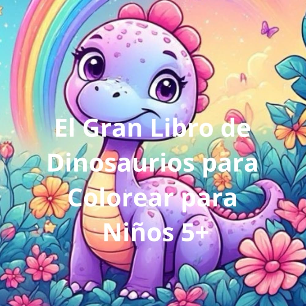 El Gran Libro de Dinosaurios para Colorear para Niños 5+: 50 Dibujos Grandes y Fáciles de Dinosaurios para Colorear | Páginas de un Solo Lado para Evitar Manchas y Diversión Creativa