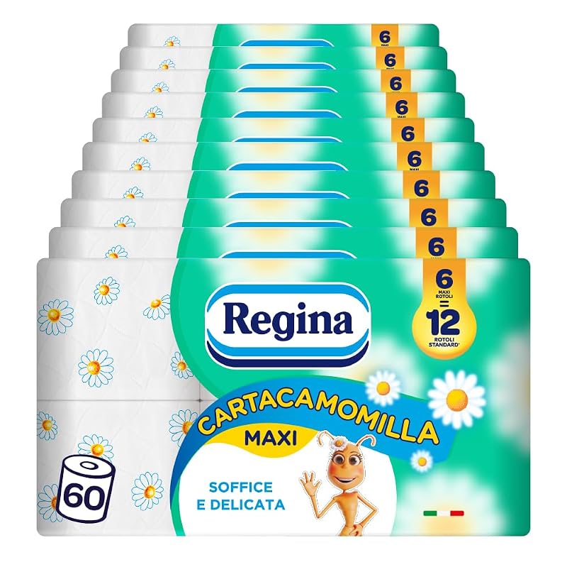 Regina Cartacamomilla 60 rotoli — per chi non vuole pensarci per mesi