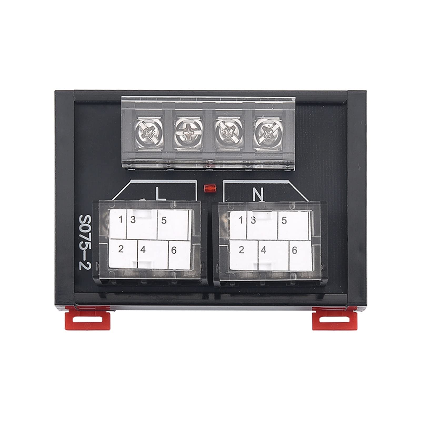 1 módulo de expansión de Bloque de terminales de cableado de Terminal de Tornillo de Carril DIN 5~240VAC/DC 15A (Size : S075-2)