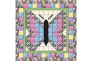 Material Maven Quilt Kit - Butterfly Among the Flowers