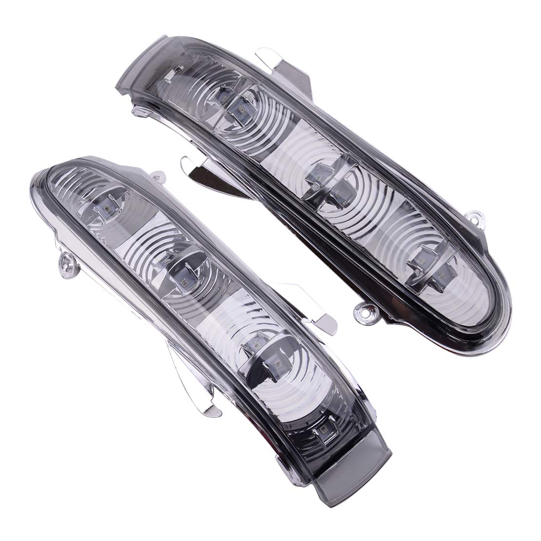beler Pair Smoke 7 LED Side Mirror Turn Signal Light fit for Mercedes W220 S320 S430 1999-2002