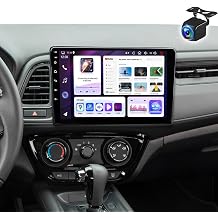 10.1" Double Din Car Radio Stereo for Honda HR-V 2016-2022 with Wireless CarPlay & Android Auto IPS Touchscreen Head Unit WiFi GPS Navigation Bluetooth FM Radio SWC Backup Camera, 4+64G