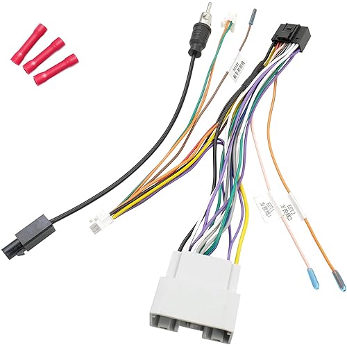 Miniatura 7 de Jayubien Kit de arnés de cable de radio de repuesto para Jeep Patriot Wrangler Commander Compass, conector ISO de 16 pines a cable de cableado