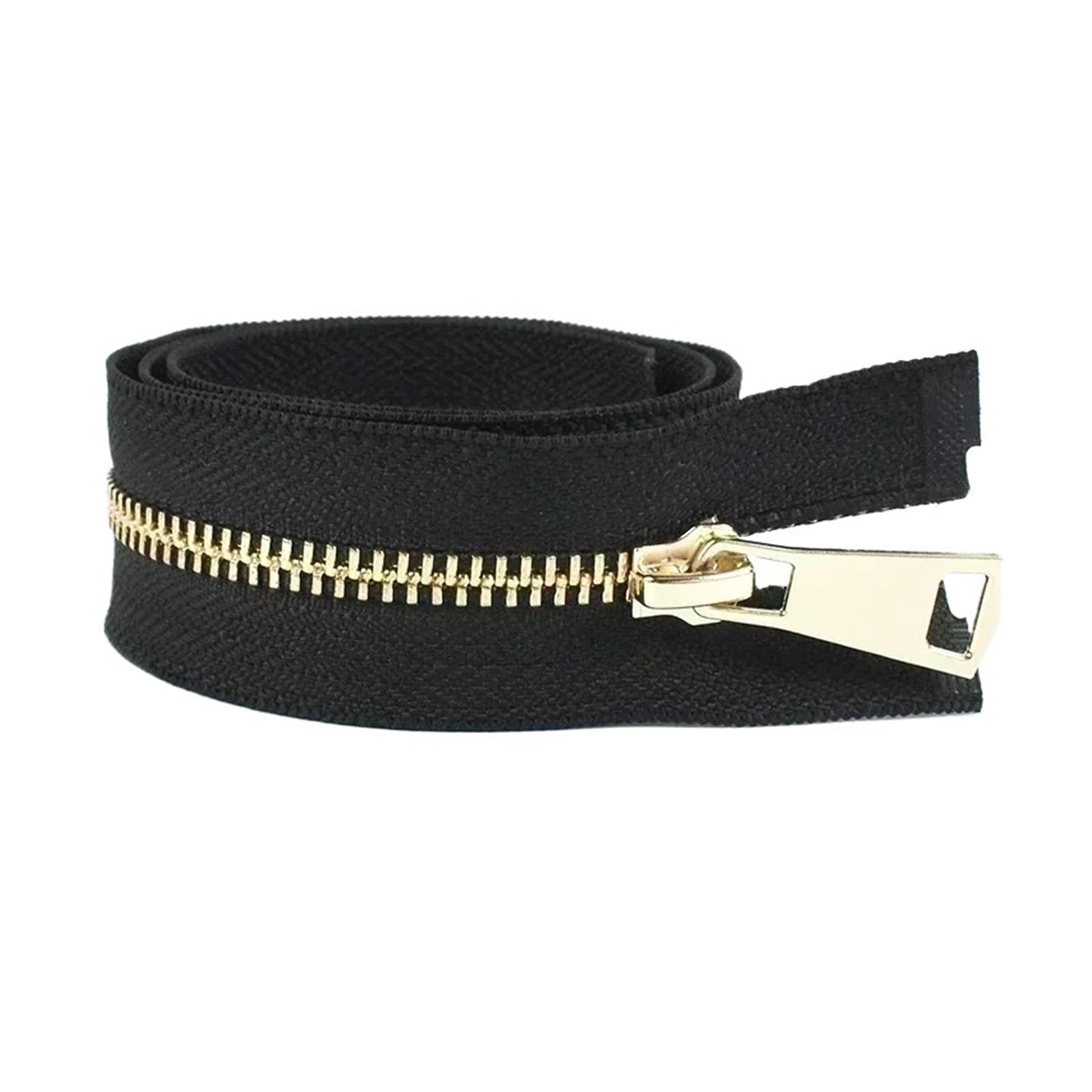 10 sztuk 5# metalu | 10 szt. 5 # metalowych zamków błyskawicznych do kieszeni kurtki(BlackxGold,CloseEnd--20cm)