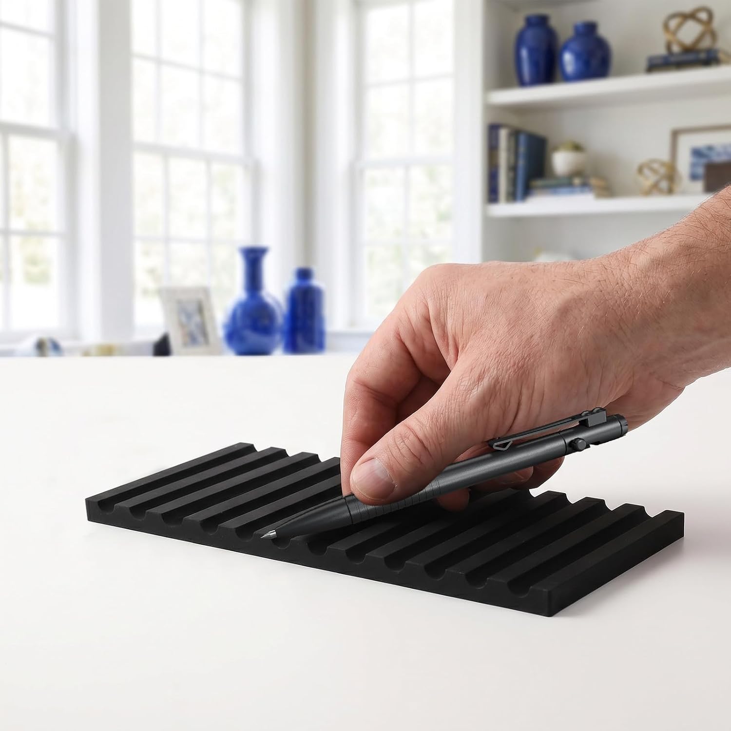 Lurrose Silicone Pen Heat Press Mat, 12-Slot Sublimation Pad