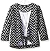 Amy Byer Big Girls' Tie-Front Sweater Top with Layering Tank and Necklace