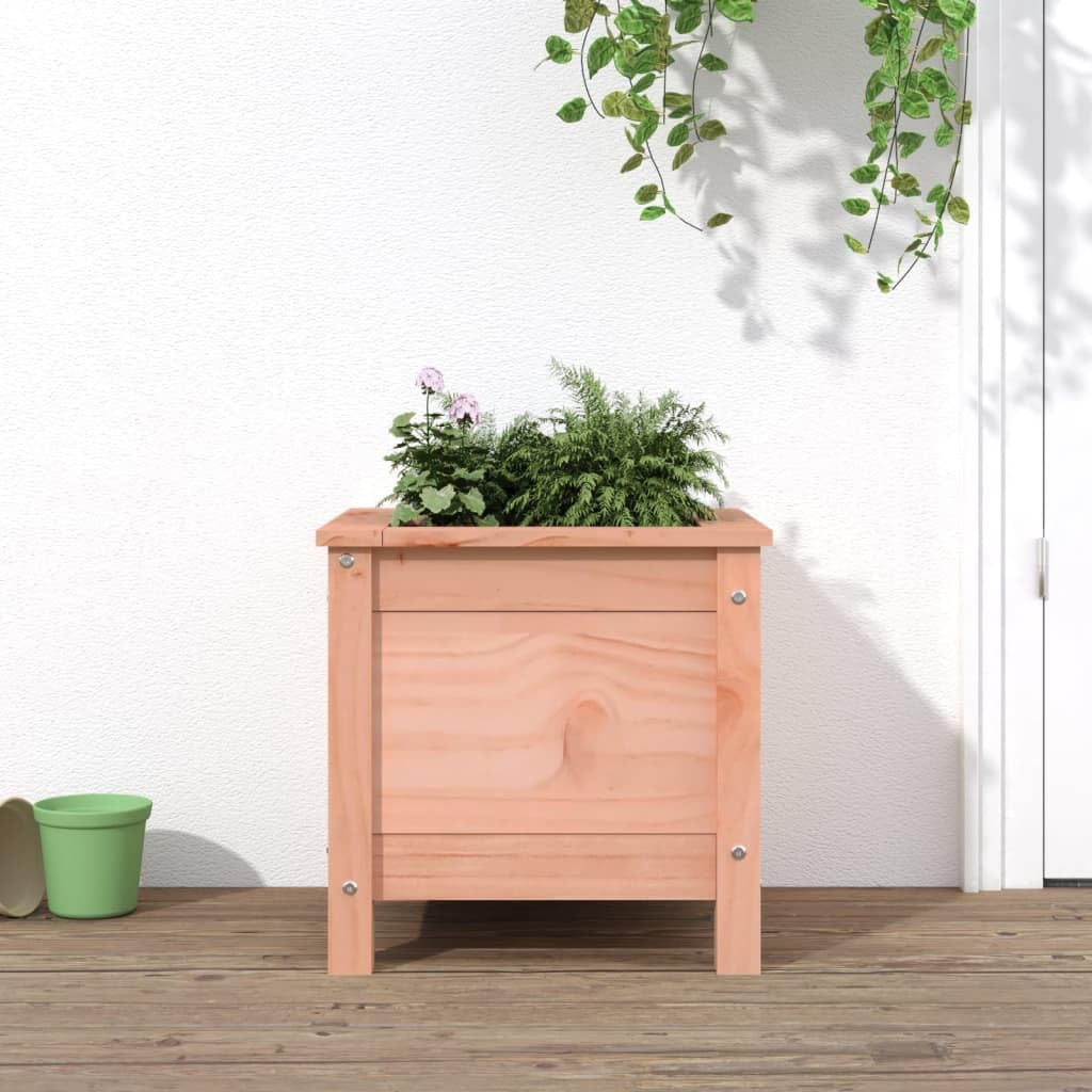Jardinière en bois massif de Douglas bac potager idéal pour balcon et cour fleurie