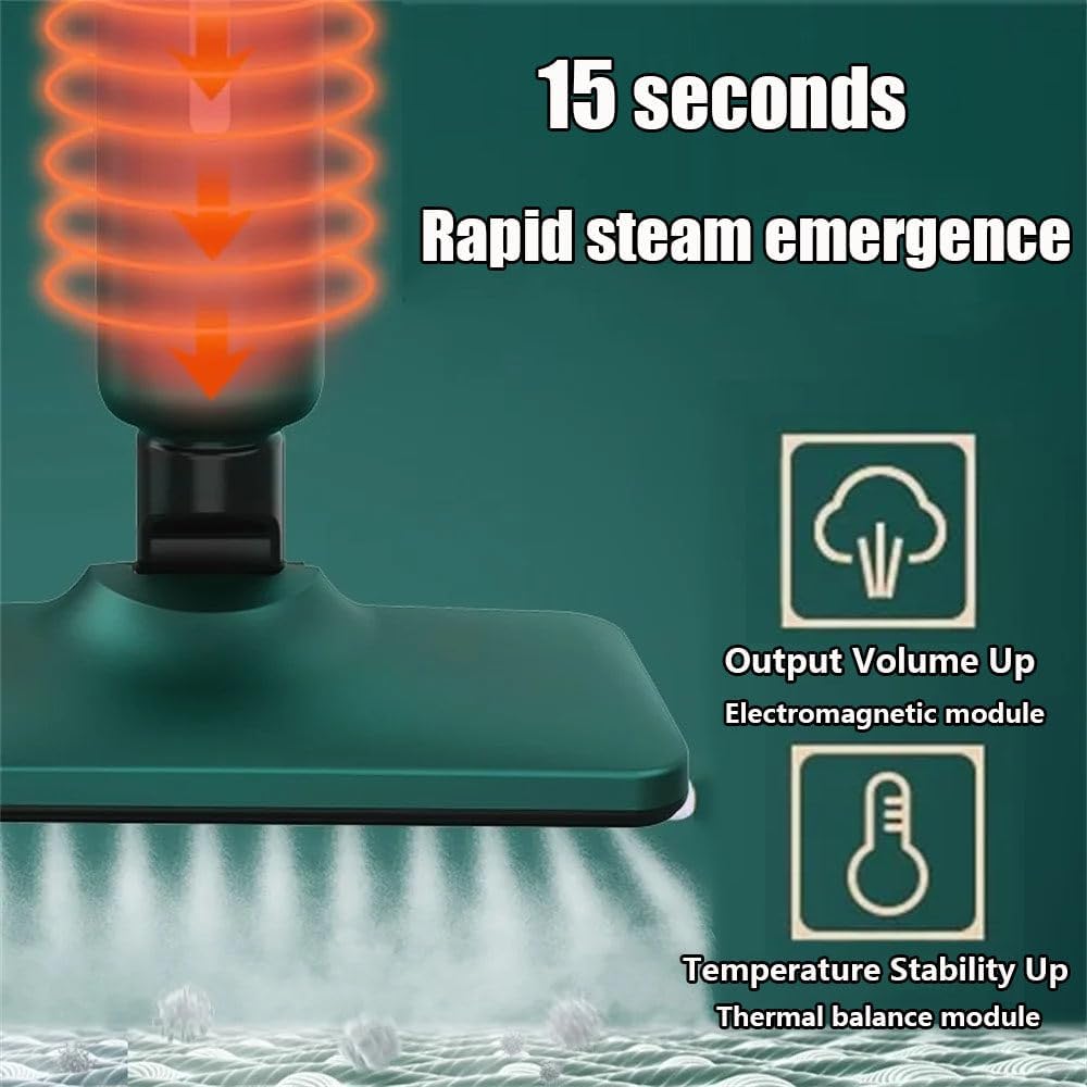 Steam Mop, Hardwood Floor Steamer 500ml 1200w Handheld Steam Cleaner Steam Cleaner With 2 Steam Modes,15s Fast Heat-Up For Carpet Tile Flooring Marble Cleaning, Whole Home Use,Blue