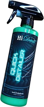 HI DETAIL Quick Detailer, Waterless Car Wash, Premium Paint Protection Spray, Streak-Free Shine Enhancer for Auto Paint, Glass, Rims, Boat, Motorcycle, RV16oz