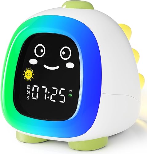 ANALOI Reloj despertador para niños con luz nocturna OK to Wake Clock para niños que se quedan en la cama, reloj de entrenamiento para dormir,