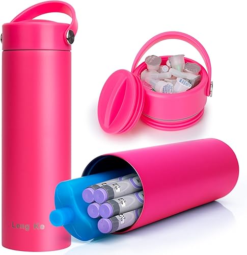 Miniatura 13 de Estuche de Viaje Refrigerador de Insulina 24H con Paquete de Hielo Aprobado por TSA - Estuche de Viaje Refrigerador de Medicamentos Estuche de Viaje