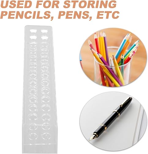 Miniatura 8 de Soporte para bolígrafos y brochas de maquillaje, organizador de escritorio para lápices de cejas, crayones