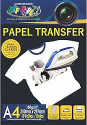 Inkjet Tecidos Claros 150G A4 Pacote C/ 10 Folhas