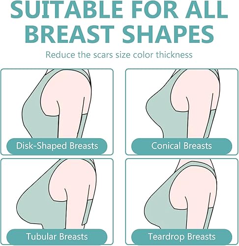 Miniatura 6 de Hojas de silicona para cicatrices, 4 pares de hojas reutilizables de silicona para cicatrices, tiras de cicatrices de silicona de grado médico para