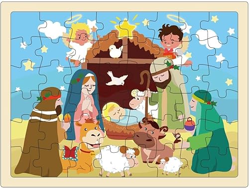 Miniatura 2 de Wooden Jigsaw Puzzle Set of 3 pcs, Farm Jungle and Sea Animals Level up Puzzles Difficulty from 9 pcs to 16 pcs 25 pcs Educational Preschool Toys