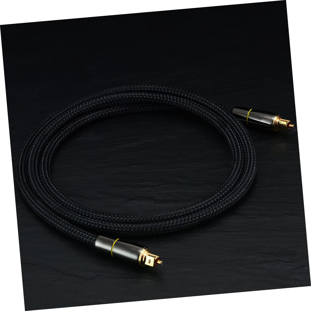 Lurrose Câble Audio à Fibre Optique Noir de 15m Couverture Protectrice, Qualité de Signal et Résistance la Déformation, pour Barre de Son et Consoles de Jeux