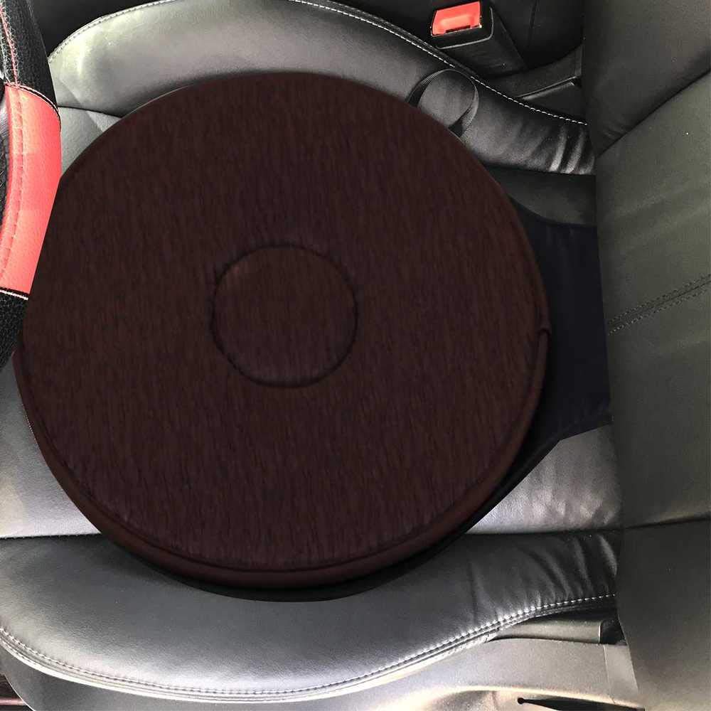 Niikee - Cuscino girevole girevole a 360°, in memory foam, per la mobilità e la mobilità (marrone)