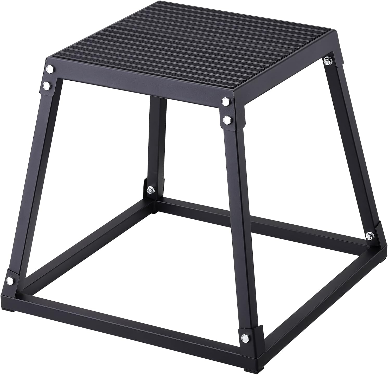 VEVOR Plyometric Jump Box, 18 Inch Plyo Box, Steel Plyometric Platform
