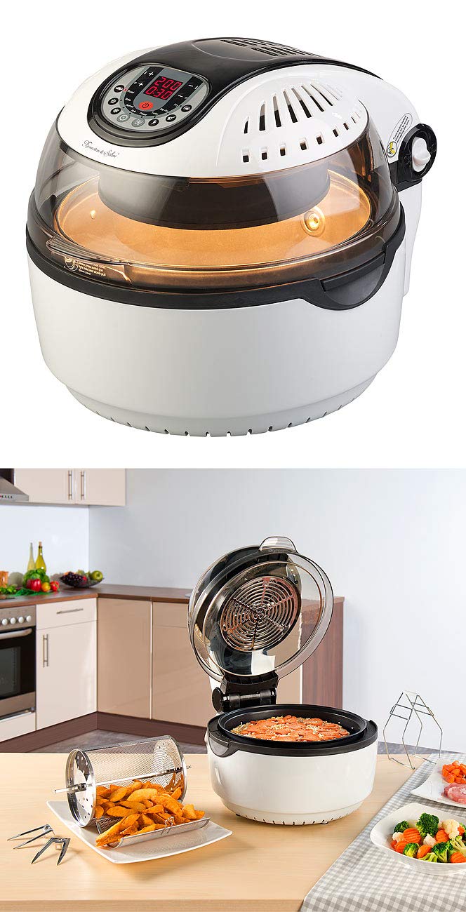 Four à convection halogène 10 L / 1200 W avec 6 programmes et accessoires HK-10 [Rosenstein & Söhne]