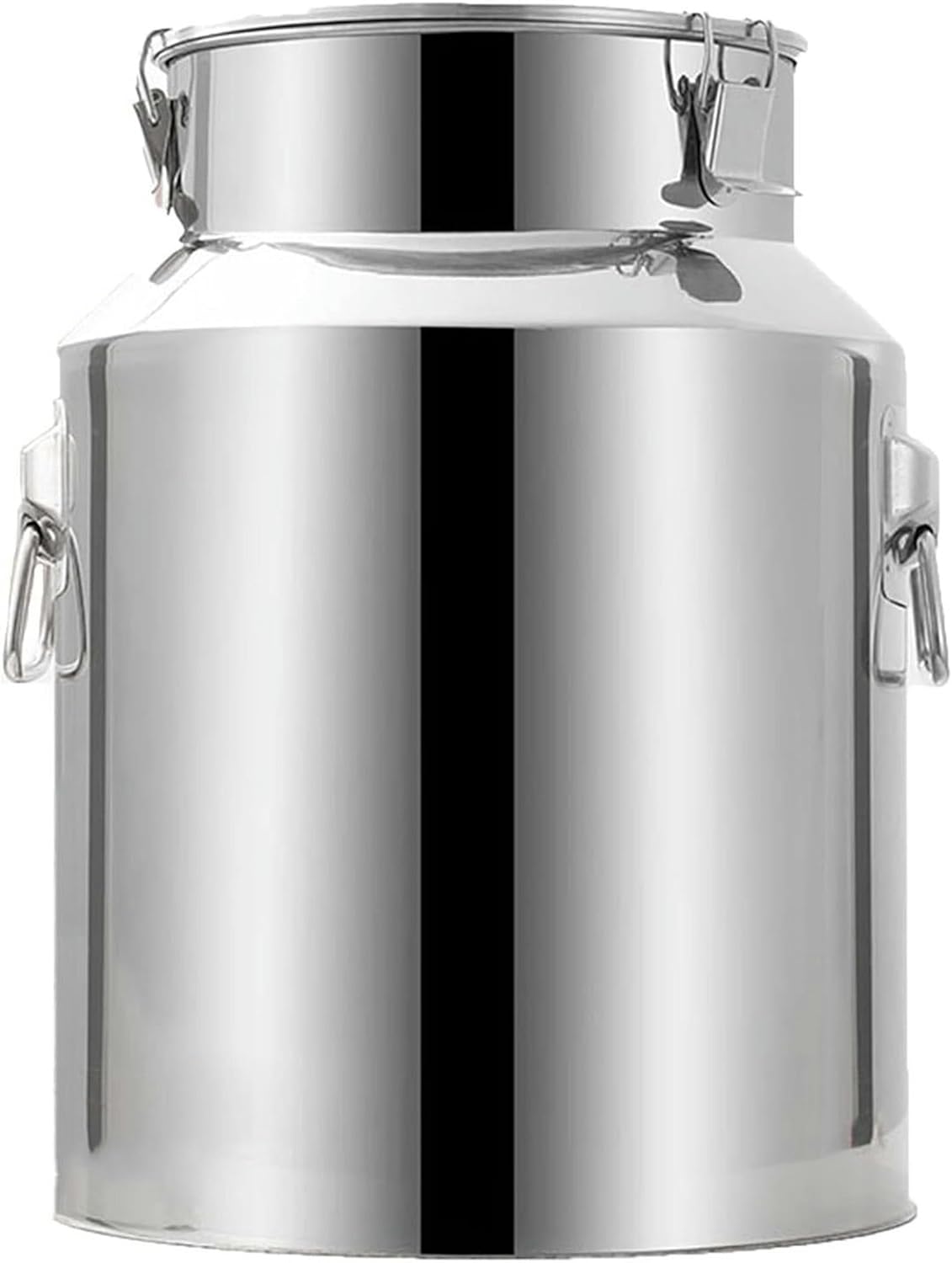 Food Grade Stainless Steel Jar for Storage Milk Transport Can Bucket Wine Pail Barrel with Sealed Lid for Milk Wine Liquid Storage Container