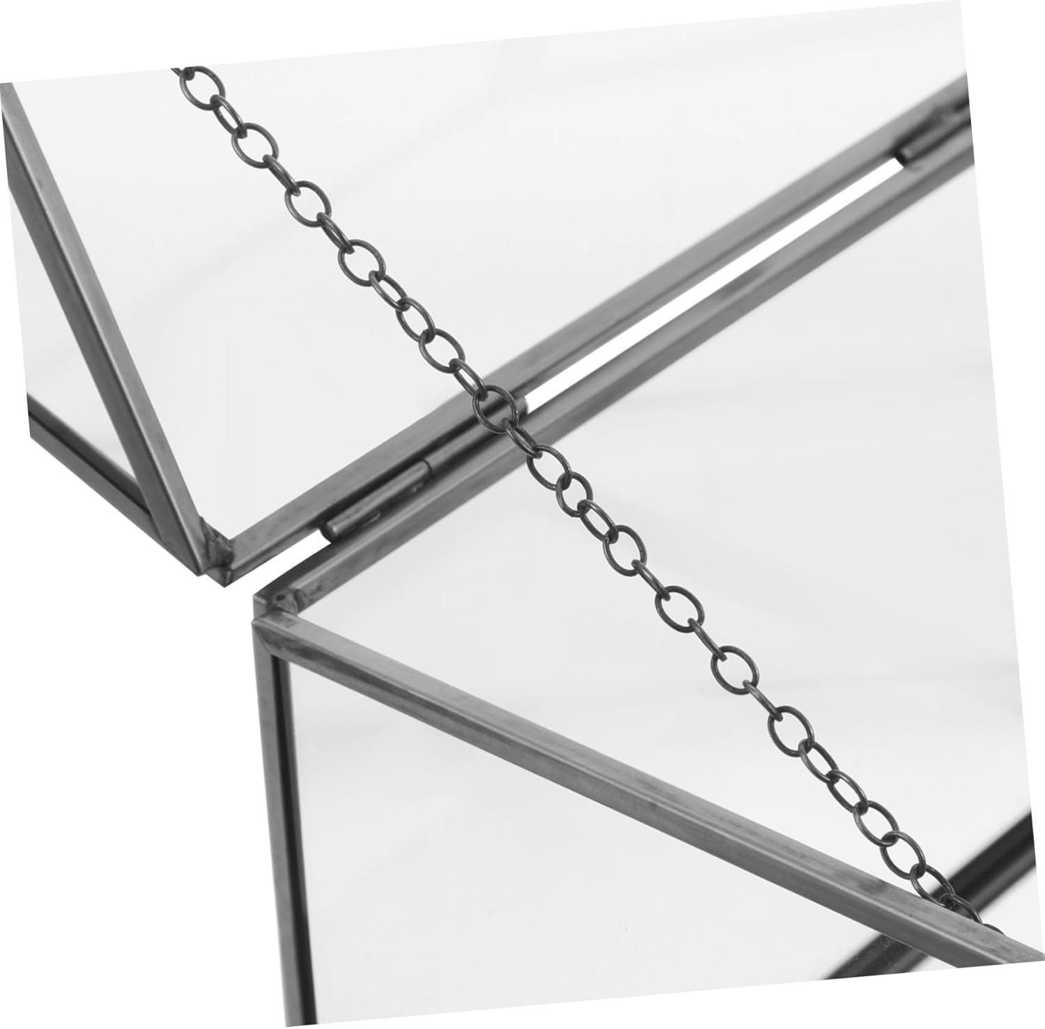 VALICLUD Handmade Glass Planter Terrarium: Plant Container with Lid - Indoor Tabletop Greenhouse for Centerpiece Display Box - DIY Succulent Cacti Flower Geometric Decor