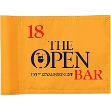 Golf Flag 8x6 Inch 420D Nylon Double-Sided Mini Pin Flag with Tube Inset, Practice Putting Green Flags for Yard The Open-Inspired