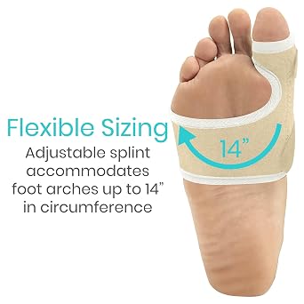 Vive Bunion Brace (Pair) - Big Toe Corrector Straightener with Splint - Hallux Valgus Pad, Joint Pain Relief, Alignment Treatment - Orthopedic Sleeve Foot Wrap Support for Men and Women (Beige)
