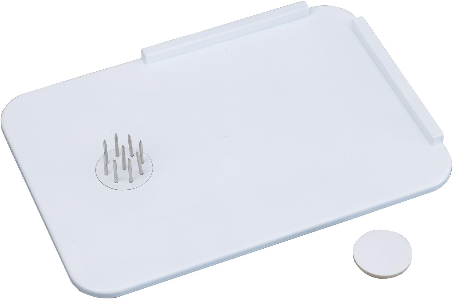 Homecraft Plastic Spread Board with Spikes (Eligible for VAT Relief in the UK) Tray with L Shaped Corner, Stainless Steel Spikes Hold Food in Place, Cut & Spread, Adaptive Kitchen Aid for One Hand Use