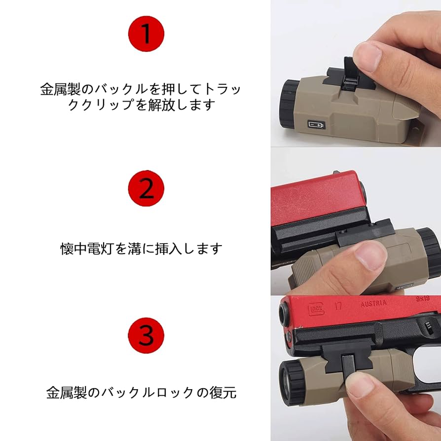 Amazon | NE inforce apl ハンドガン フラッシュライト 20mm