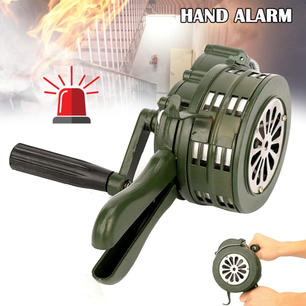 Sirena Manivela Emergencia 110DB Control Manual Advertencia Escuela Compras Incendio Aéreo Alarma Seguridad Accesorios Piezas