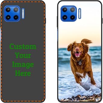 Custom Photo Phone Case for Motorola Moto G 5G Plus/One 5G/One 5G UW Customized Your Own Personalized Image Text Picture Design Shockproof Protective Black Soft Cover Shell