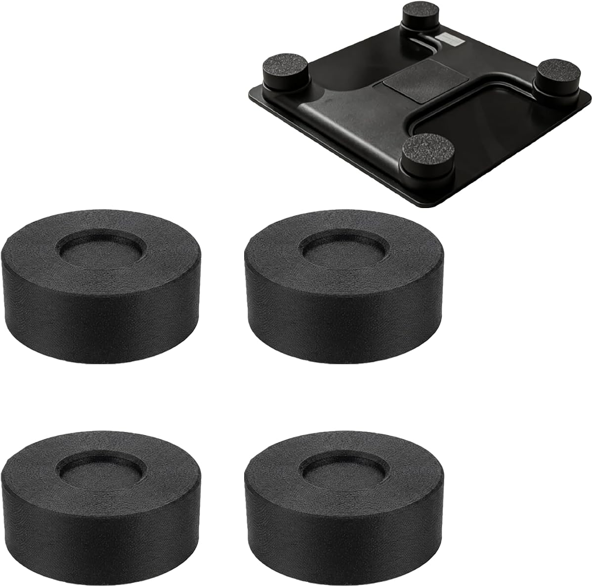 Carpet Feet Compatible with Renpho Smart Scale, Bathroom Scale Riser Feet, 15mm Height Lift Accessories for Carpet Use, Improved Measurement Stability(4-Pack)