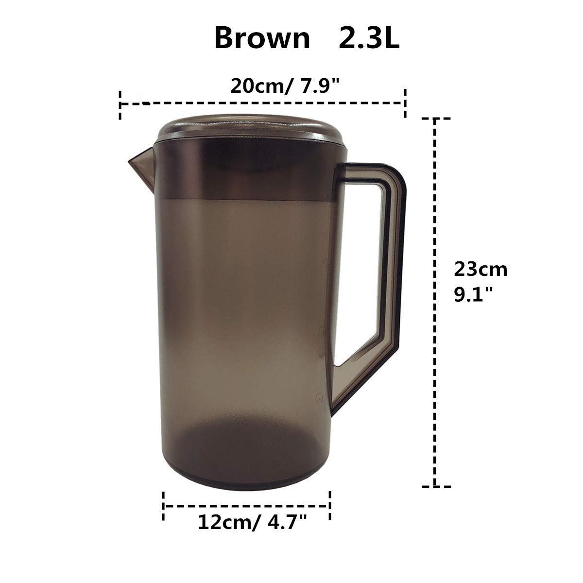 Amazon.com: Plastic Pitcher Pot Jug with Lid for Hot/Cold Water