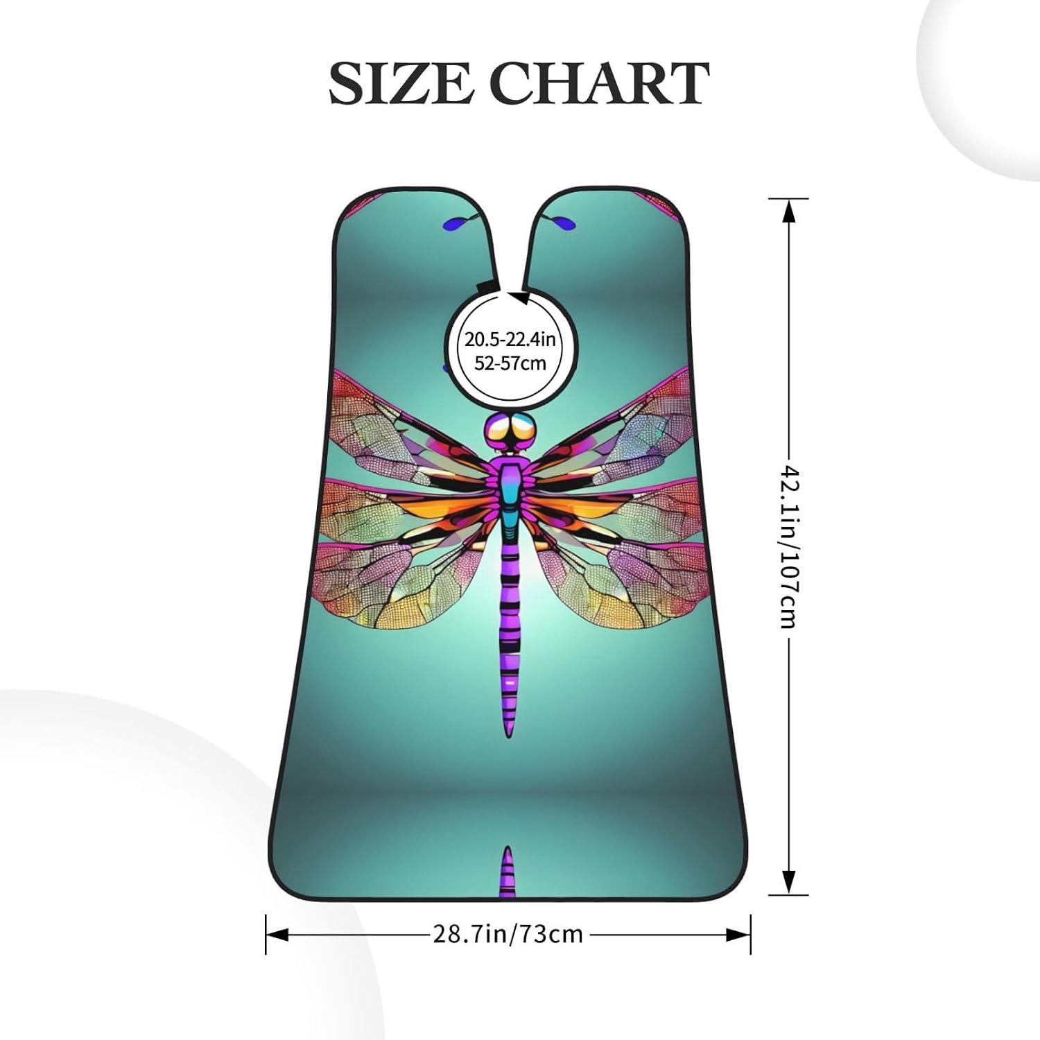 Cute Dragonfly Pattern Print Beard Bib Apron For Men, Beard Hair Catcher For Men Shaving Trimming,Beard Cape Cloth