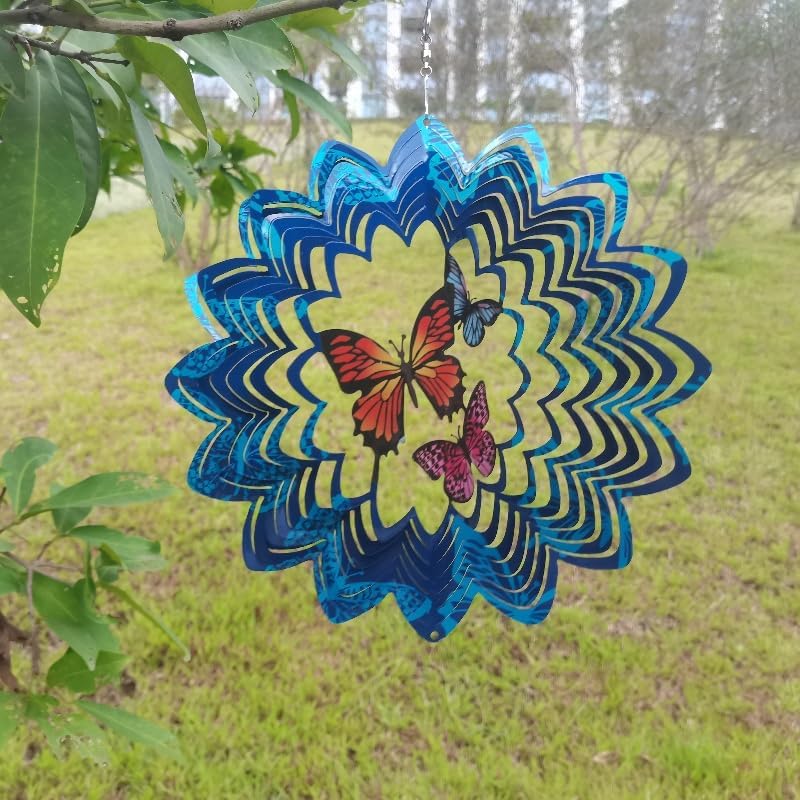 Wind Spinners Hanging Wind Spinner, 3D Metal Outdoor Clearance 10"