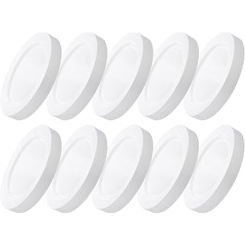 GR WE Plastic Plates Set in Porcelain Look Diameter 26 cm Dishwasher Safe Pack of 50 Lightweight Plates Lightweight Tableware 50 Pieces - White - Reusable