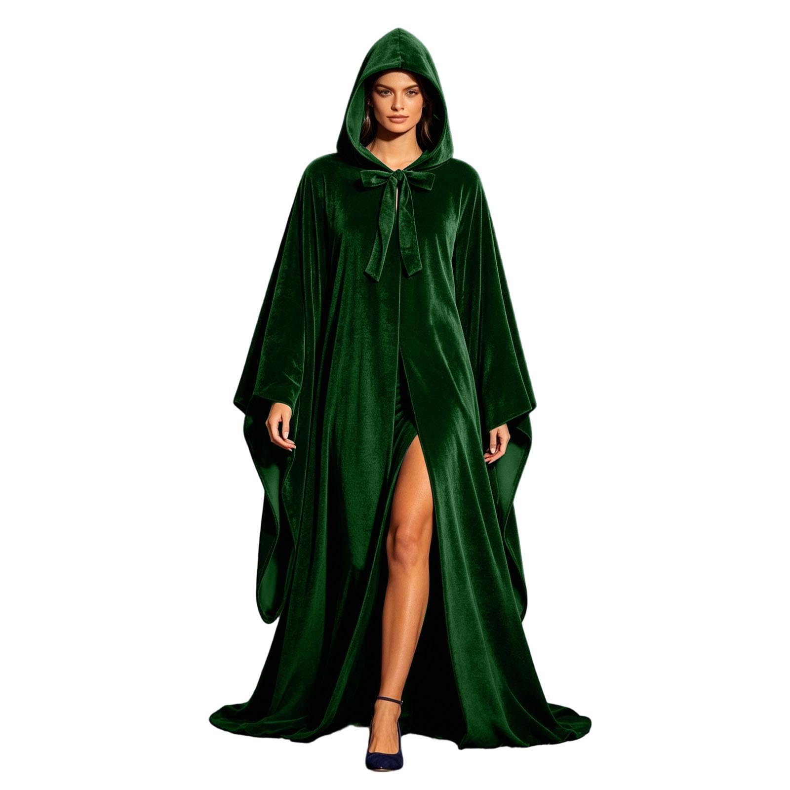 Generisch Eleganter Unisex Umhang für Cosplay, Halloween-Rollenspiele,Einfarbig | weicher Stoff | vielseitig für Kostümpartys & Bühnenauftritte | Einheitsgröße
