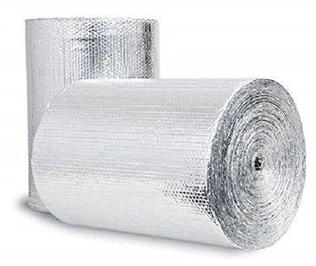 Double Bubble Reflective Foil Insulation: (16 in X 25 Ft Roll) Commercial Grade, No Tear, Radiant Barrier Wrap: Weatherproofing Attics (Special Rafter/Truss Size), Windows, Garages, RV's, Ducts ETC