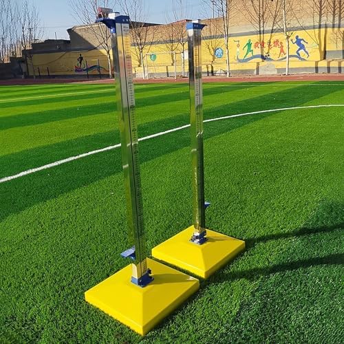 Stainless Steel High Jump Stand, Movable Training Equipment with ABS Base, for Track and Field Competition in High School